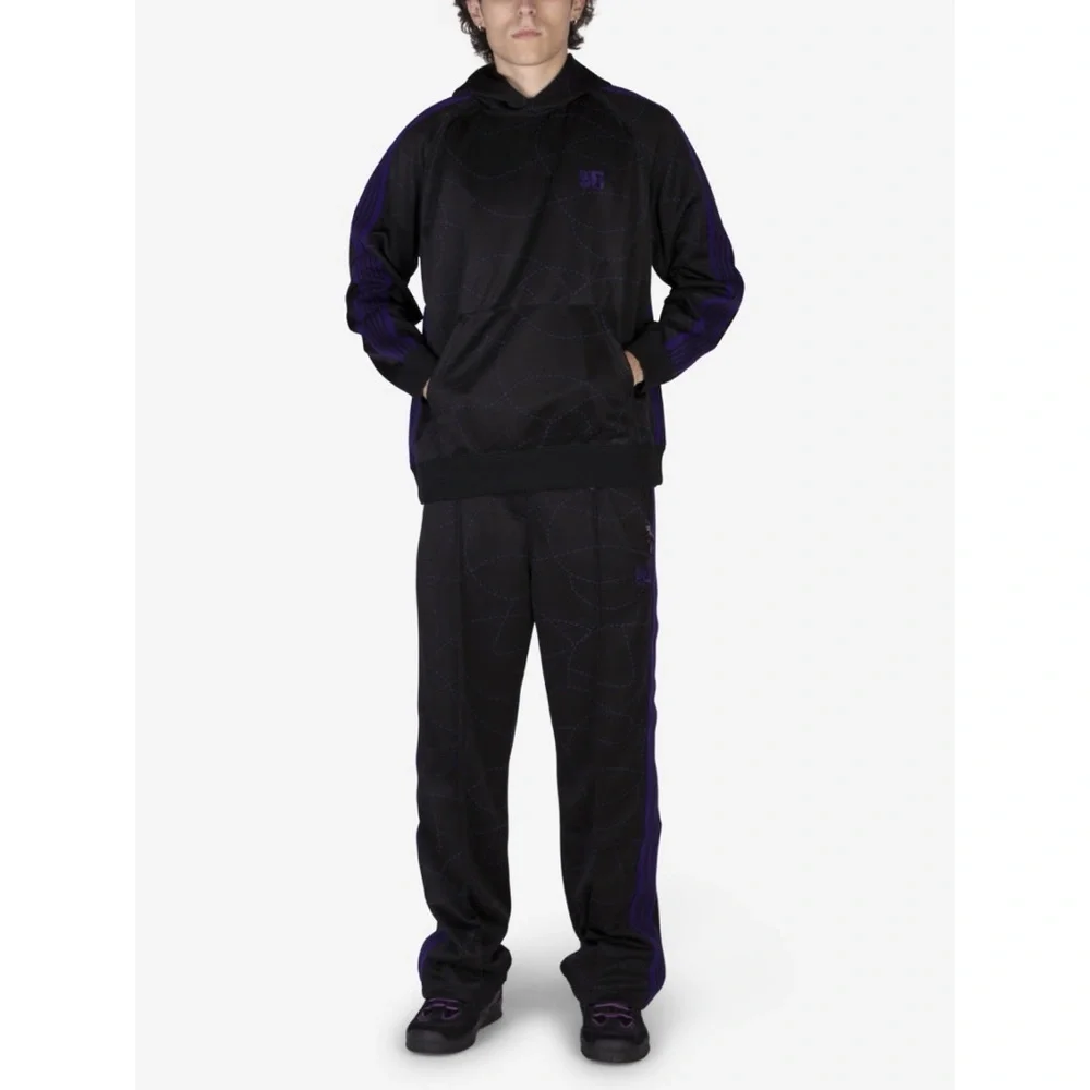 NWT NEEDLES x DC Shoes Edition Black & Purple Hoodie Sweater Jacket M​